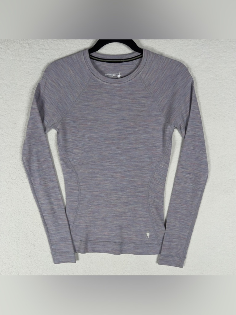 Smartwool Classic Thermal Merino 250 Base Layer Crew Women's XS Top Lilac Gray